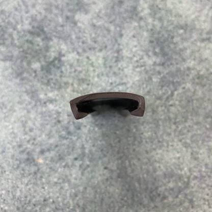 Black Vinyl Cap Molding - 1" w/ no leg