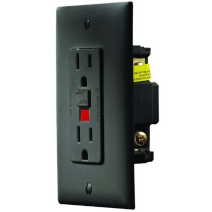 GFI Dual Receptacle Black