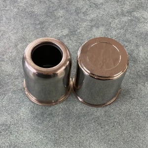 Open Cap With Plug 3.300" Chrome
