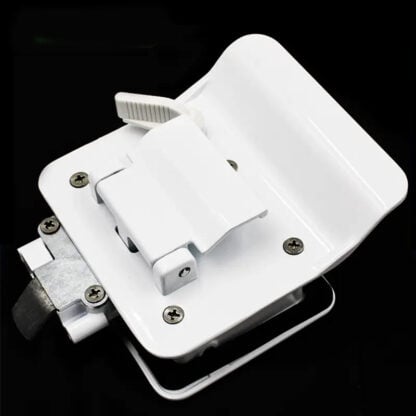 EDMONTON RV Travel Trailer Door Latch – White - Image 2