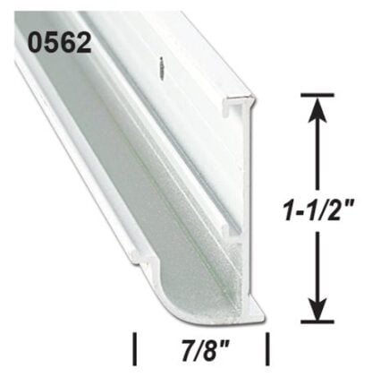 Gutter Rail Insert, 1-1/2″ x 7/8″ x 16′, Polar White - Image 2