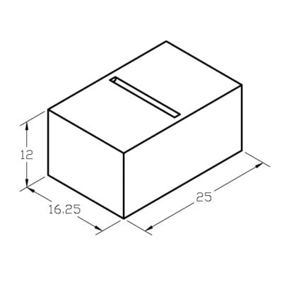 Clearance Fresh Water Tank 17GAL 25" x 16 1/4" x 12"