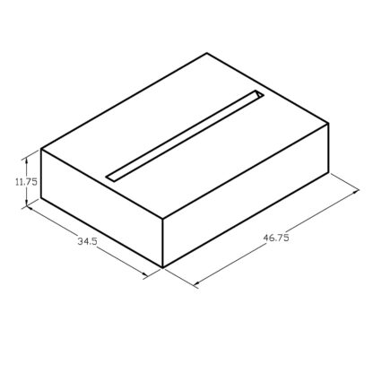 Clearance Fresh Water Tank 68GAL 46 3/4″ x 34 1/2″ x 11 3/4″