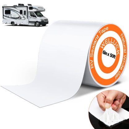 EDMONTON RV Roof Repair Tape 6" x 50' Roll Wht