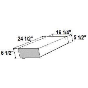 CLEARANCE WASTE TANK 8.8GAL 23-3/4 X 15-7/8 X 16-1/2 WEIGHS 6LBS