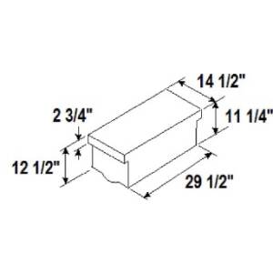 CLEARANCE WASTE TANK 18.7GAL 32-3/4 X 14-1/2 X 11 WEIGHS 8LBS