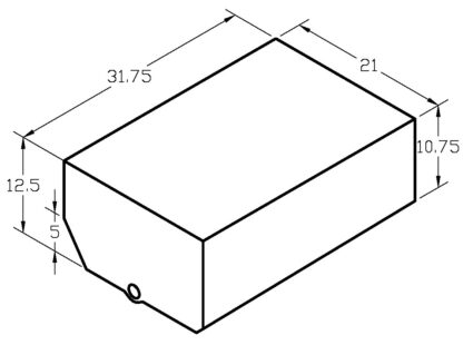 Clearance Black Water Tank 25GAL 31″ x 20″ x 12″