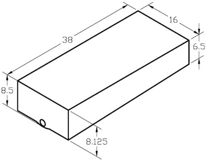 Clearance Black Water Tank 15GAL 38″ x 16″ x 19″