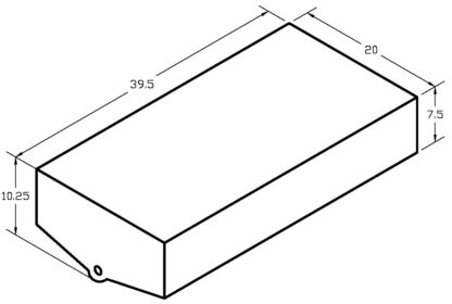 Clearance Black Water Tank 30GAL 40″ x 20″ x 10″