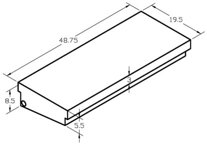 Clearance Black Water Tank 17GAL 49″ x 20″ x 6″