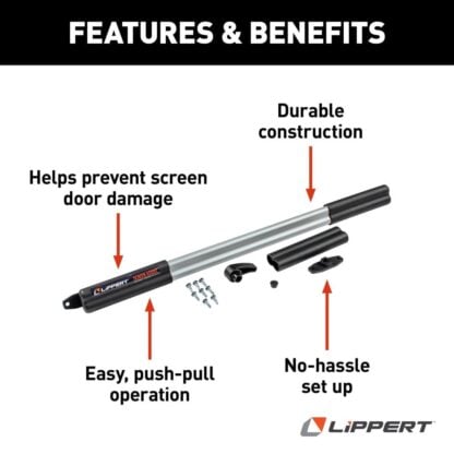 SCREEN DOOR PUSH BAR BLACK