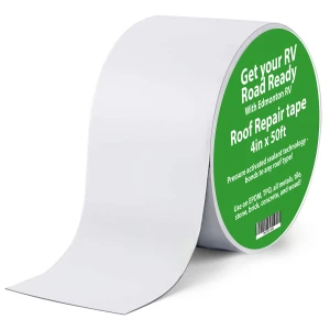 RV Rubber Roof Repair Tape 4" White (Per Foot)