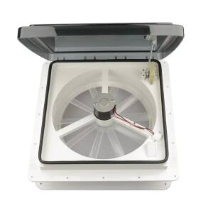 12V RV Roof Fan Vent 14'' 3 Speed Reversible Manual Lift