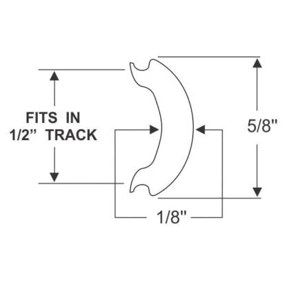 5/8" Insert Trim, White - per ft - Image 2