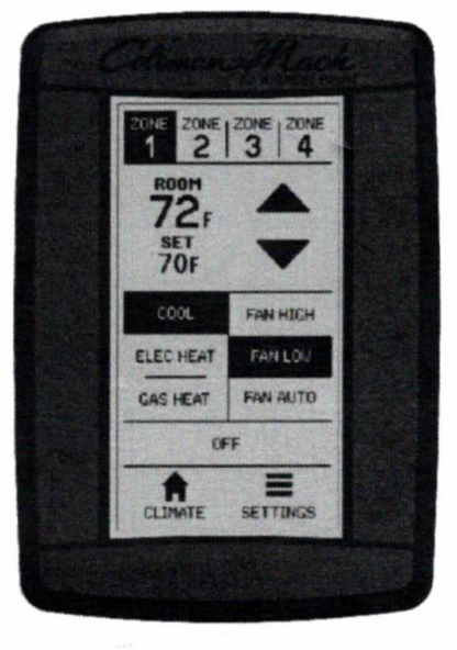 Coleman Digital Multi-Zone Thermostat - Black