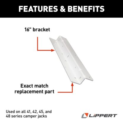 Lippert HappiJac Camper Jack 16" Z-Mounting Bracket - Image 2