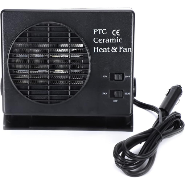 12V Interior Electric Heater 300W w/ Fan