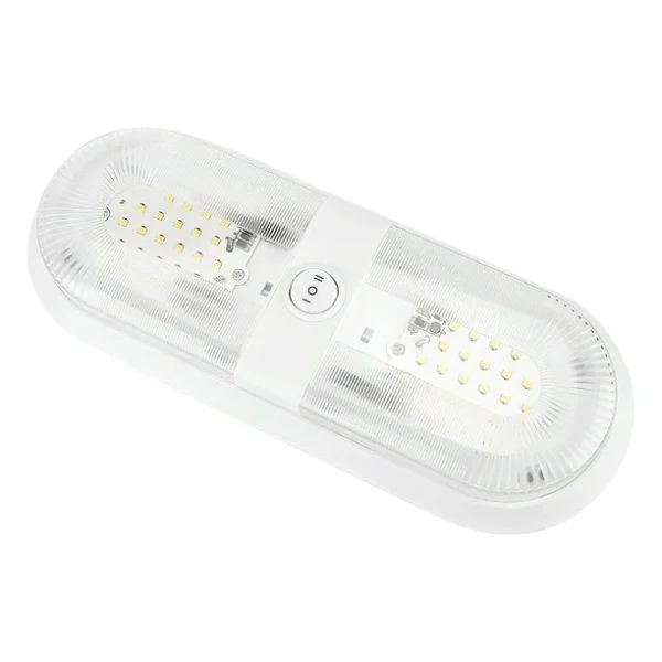 12V Interior LED Double Dome Light - White