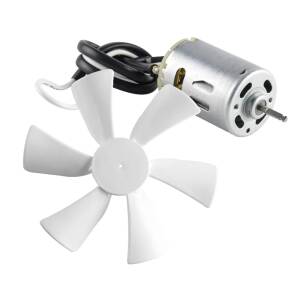 D-Bore 12V RV Roof Vent Fan Blade Replacement with Powerful Motor - 6-Inch Diameter