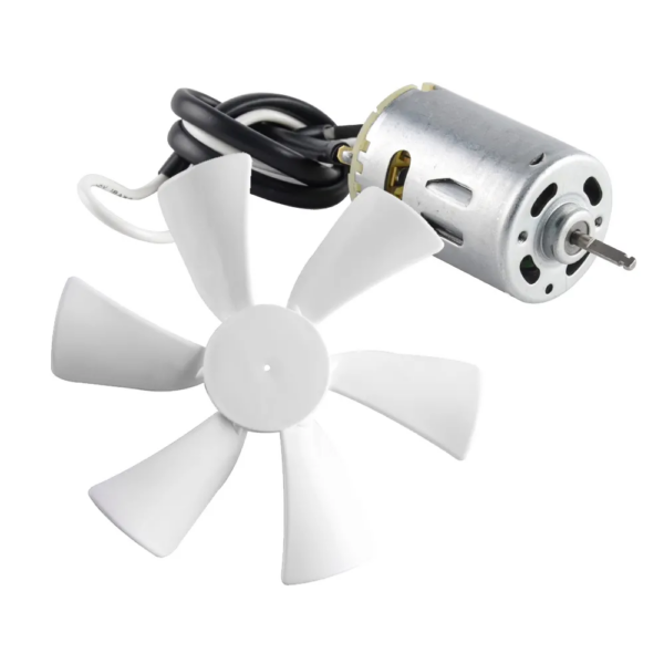 O-Bore 12V RV Roof Vent Fan Blade Replacement with Powerful Motor - 6-Inch Diameter