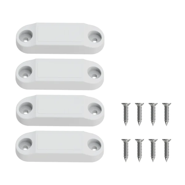 RV Magnetic Door Holder, 2 Set RV Magnetic Baggage Door Catch, White Strong Magnetic Door Holder