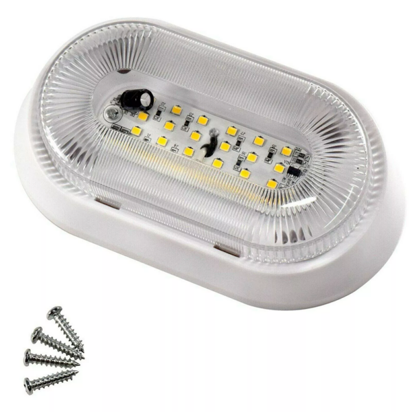 LED RV Porch Light RV Exterior Utility Light - White