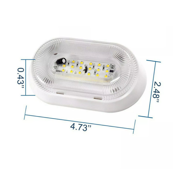 LED RV Porch Light RV Exterior Utility Light - White - Image 3