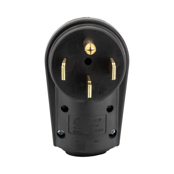 Heavy Duty 50 Amp RV Plug Male End Replacement – 125V 50A - Image 2