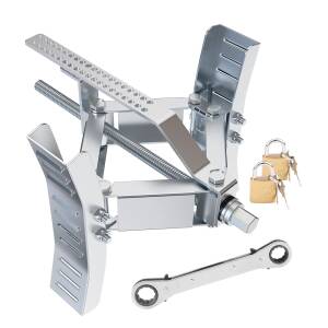 Camper Wheel Chock - Heavy Duty Rotatable X Shaped Stabilizer for RV Trailers 2PK