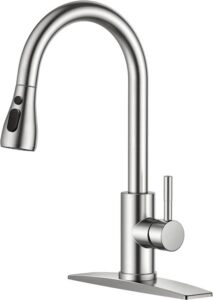 Forious Kitchen Faucet w/ Pull Down Sprayer - Brushed Nickel