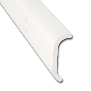 Trim Molding AP Products 021-86001-8 Short Leg Trim Type, 1" Height x 1/3" Width x 8 Foot Length, Polar White