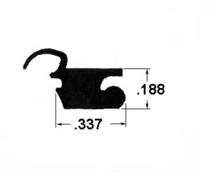 Kinro Perimeter Seal - Window Vinyl - Black - Per Foot