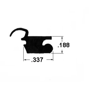 Kinro Perimeter Seal - Window Vinyl - Black - Per Foot