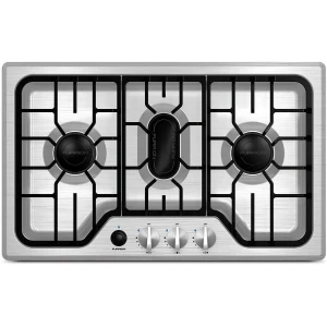 Furrion Chef Collection® 3-Burner Gas RV Cooktop - 24" Stainless Steel #FGH4ZSA-SS