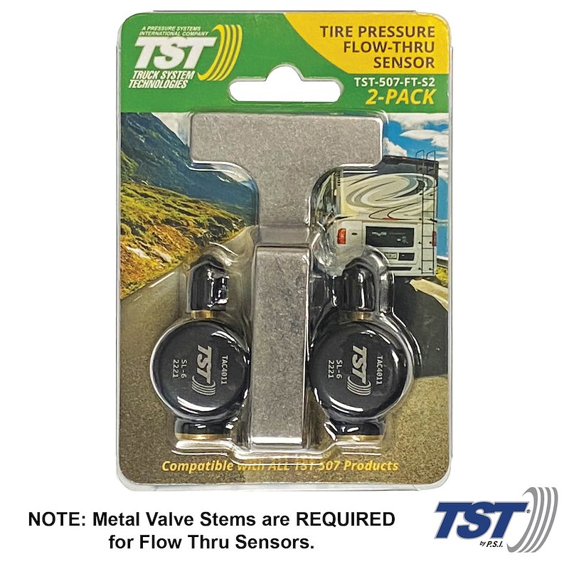 TST TPMS Flow Thru Sensors 2PK