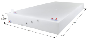 Fresh Water Tank 42 Gal 60" x 31" x 5-3/4"