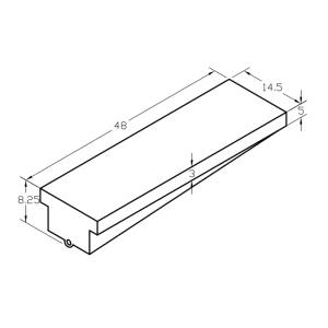 WASTE TANK 14GAL 48 X 15 X 8 WEIGHS 11 LBS