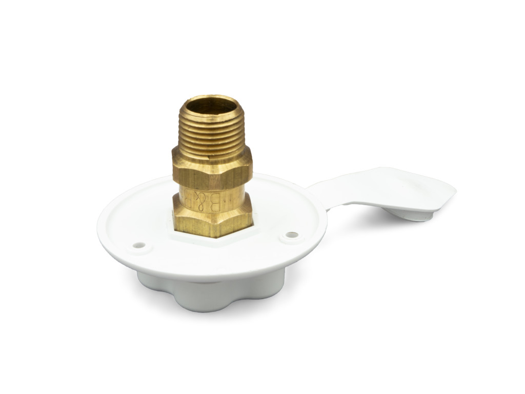 Thetford City Water Flush Mount Polar White - Male Thread - Image 2
