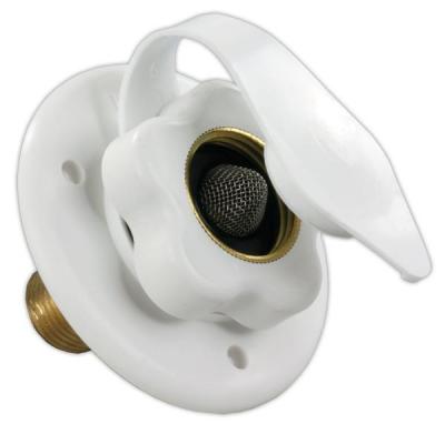 Thetford City Water Flush Mount Polar White - Male Thread