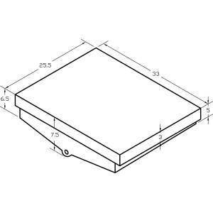 WASTE TANK 13GAL 25 X 33 X 6 WEIGHS 13 LBS