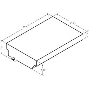 WASTE TANK 21GAL 38 X 24 X 8 WEIGHS 13 LBS
