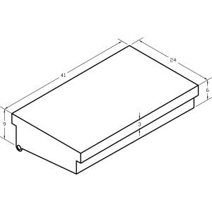 WASTE TANK 22GAL 41 X 24 X 10 WEIGHS 16 LBS