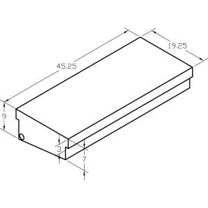 WASTE TANK 22GAL 46 X 19 X 8 WEIGHS 17 LBS