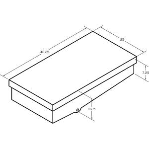 WASTE TANK 46 X 25 X 10 WEIGHS 22 LBS