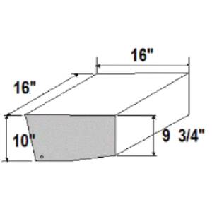 WASTE TANK 8.6GAL 16 X 16 X 10-1/8 WEIGHS 6LBS