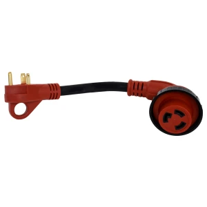 Valterra 30A Twist to 30A Male 90 Degree Adapter Cord