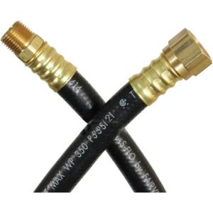 RoadReady RV Propane Supply Hose - 3/8" MPT x 1/2" Flare 60" Long