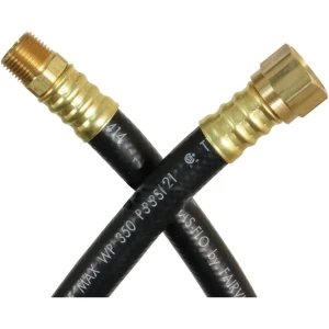 RoadReady RV Propane Supply Hose - 3/8" MPT x 1/2" Flare 60" Long