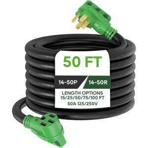 RoadReady RV Power Extension Cord 50 Amp 25FT Length